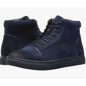English Laundry Grundy Sneaker Boots 9 Blue Suede Leather NWT Chukka Combat Lace